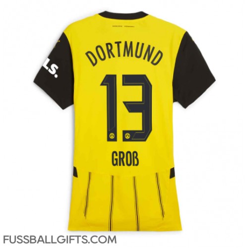 Borussia Dortmund Pascal Gross #13 Fußballbekleidung Heimtrikot Damen 2024-25 Kurzarm